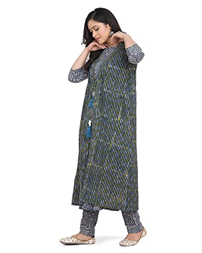 Image of Anyra Women's Cotton Regular Kurta with Bottom
