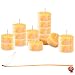 100% Pure Original Refined Beeswax Tea Light Candles with Spacial Chemical Free 100% Cotton/Beeswax Wick *BOUNS* Get a free DRIPLESS beeswax lighter Wick