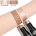 FOCALLURE 2 Pcs Mineral Cream Contour Stick,Moisturize Highlighter and Bronzer Pen,Non Stick Face Brightens & Shades Pencil,Long Lasting & Smooth Gliding Face Illuminator Makeup,Medium