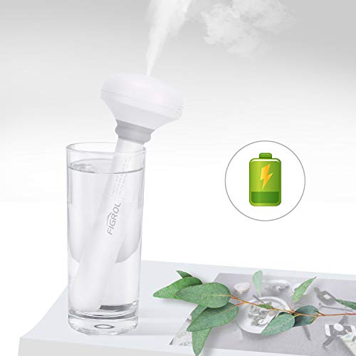 FIGROL USB Portable Mini Humidifier With Built-in 800mA Battery, Supports Maximum 5 Hours