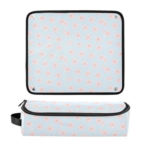Bolsa de viaje para herramientas de cabello para mujeres y alfombrilla resistente al calor a prueba de agua portátil para planchas, alisadoras y rizadores miniatura 3