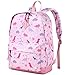 VASCHY Toddler Backpack for Girls, Cute Lightweight Water Resistant Preschool Backpack for Kindergarten Little Girls Bookbag Dinosaur