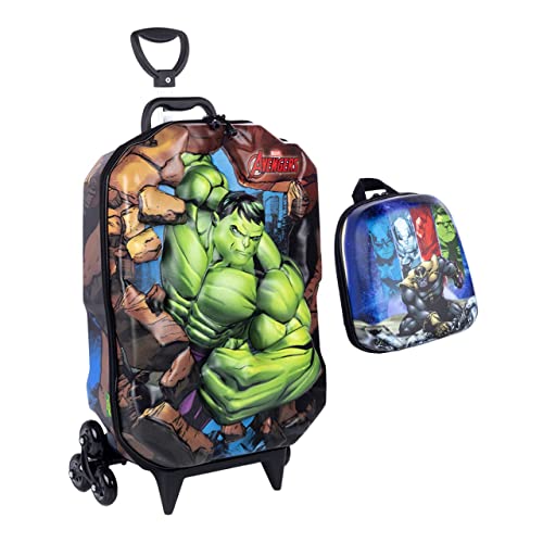 Mochila Com Rodinha, Maxtoy, Hulk