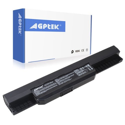 AGPtek Black 6CELL 5200mAH 10.8V Replacement Battery for Asus A32-K53 A42-K53 K43 K53BY K53E K53F K53SJ K53S/E K53SD K53U