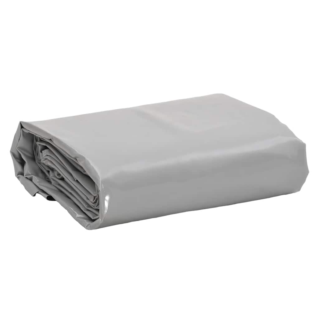 Telone di copertura, grigio, 3 x 4 m, in tela con rivestimento in PVC, 650 g/m², per mobili da giardino, legno, rimorchi, barca, auto, resistente ai raggi UV e alla muffa