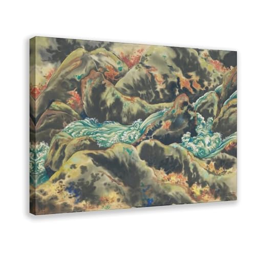 Toile Yosemite automne par Chiura Obata pour salon zen
