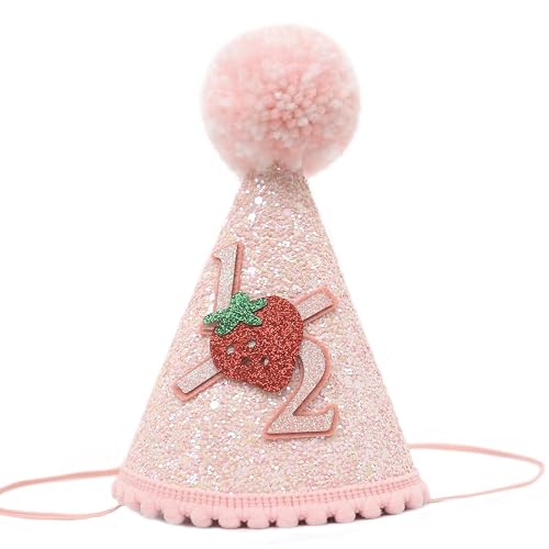 Berry Themed Strawberry Party Hat - Cute Handcrafted Sweet Berry Headwear - Perfect Accessory For A Sweet Themed Party