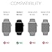 X-Doria Raptic Edge, Compatible with 40mm Apple Watch, 40mm Apple Watch Case (Formerly Edge) - Premium Aluminum & TPU Bumper Frame, Compatible with Apple Watch Series 4, Series 5, and Series 6, Black