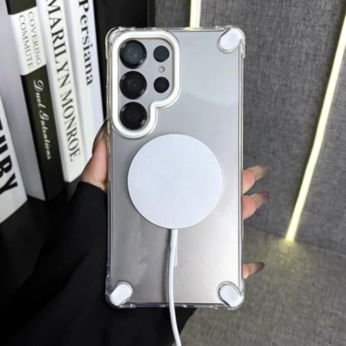 Coque magnétique Galaxy S25 Ultra transparente antichoc résistant aux chutes brutales