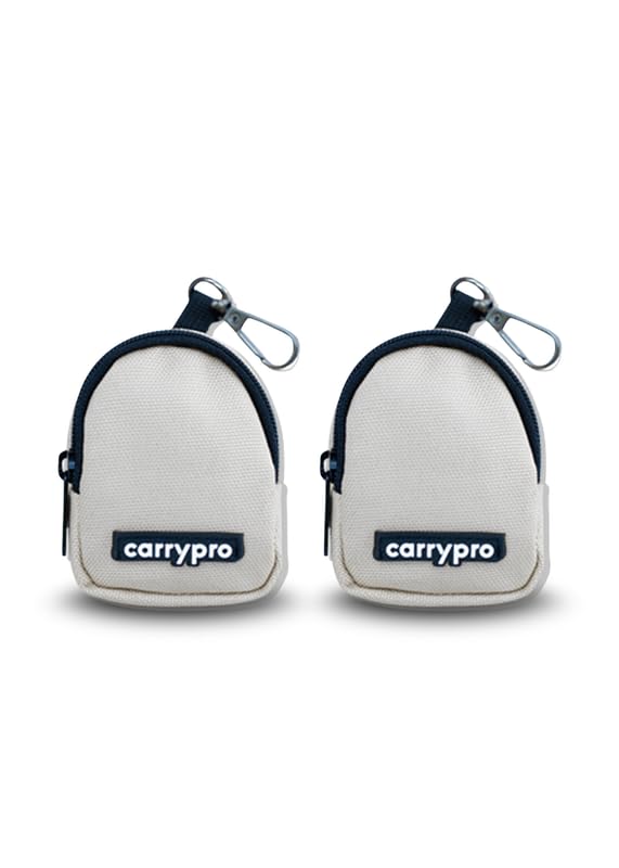 Image of CarryPro PRO Coin Pouch with Zipper for Multipurpose Usage for Adults and Kids, Medium Size, Pack of 2 (Mist Grey)