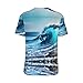 Ocean Sea Wave Customizable Softball Jersey - Baseball Jersey Shirt Personalized with Unique Fashion Sense,for All Seasons.