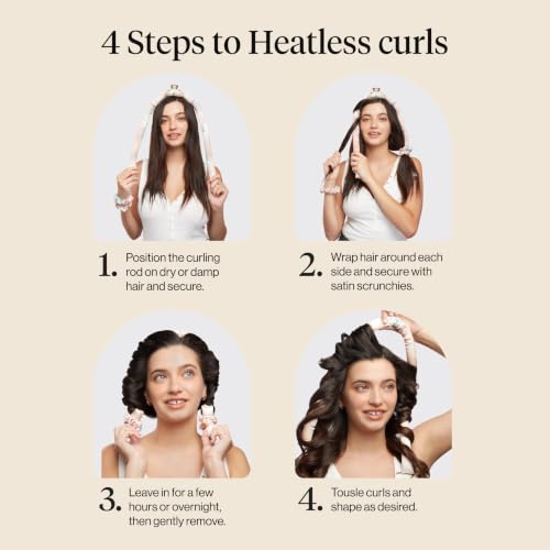 Kitsch Satin Heatless Curls Overnight Set - Sunset Tie Dye - image 8