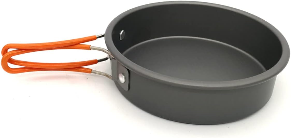 VICASKY Outdoor Cooking for People Lightweight Portable Camping Cookware with Non Stick Design for Deep Frying