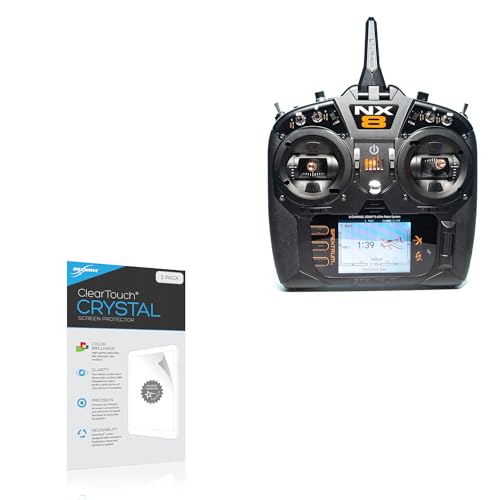 BoxWave Screen Protector Compatible with Spektrum NX8 8-Channel DSMX Transmitter (3.2 in) - ClearTouch Crystal (2-Pack), HD Film Skin - Shields from Scratches