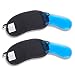Produktbild Schramm® 2 Stück Schlafmasken Kühlbrille mit Bezug schwarz mit Kühlbrillen Kühlmaske Schlafbrille Kühl Schaf Maske