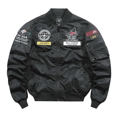 Veste d'aviateur brodée homme idéale pour vos sorties urbaines et week-ends