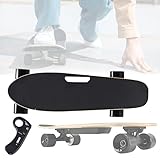 DOZPAL Patineta eléctrica Todoterreno Longboard con Control Remoto para Campus y Ciudad, Ajuste de 4 velocidades, Velocidad máxima de 13.6 mph, Alcance de 5 Millas, Longboard eléctrica