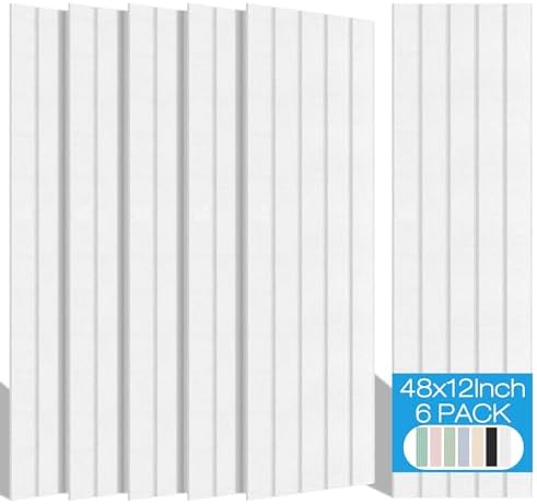 12-Pack Acoustic Panels Self-Adhesive - 12x12 Inch, High Density Soundproofing For Walls & Ceilings