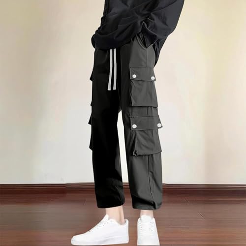 Mens Straight Leg Long Leg Loose Fit Pants for Man Work Cargo Stretch Summer Fall 2025 Fashion Y2K2