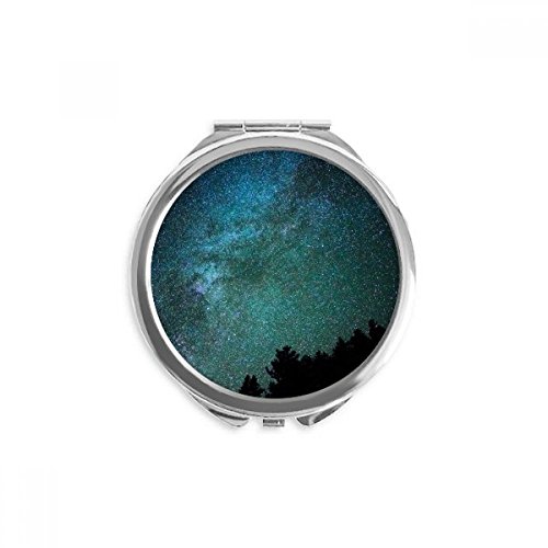 Miroir de poche galaxie pour retouches maquillage nomade