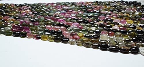 Tourmaline mix 10mm LKBEADS : 1 fil cabochon ovale pour création