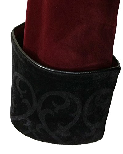 Devil Fashion - Giacca da uomo in velluto rosso