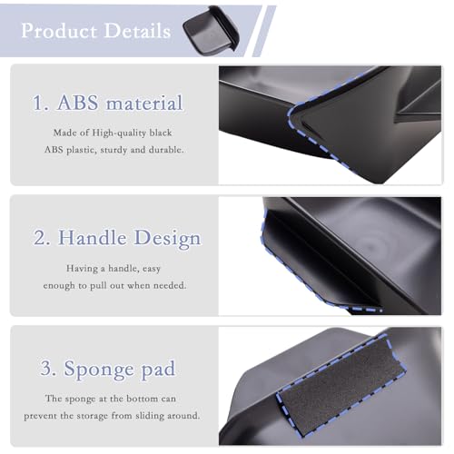 JDMCAR Driver's Drawer Box Compatible with Toyota RAV4 Accessories 2025 2024 2023 2022 2021 2020 2019 Drivers Side Cubby Drawer Organizer Storage Interior Accessories