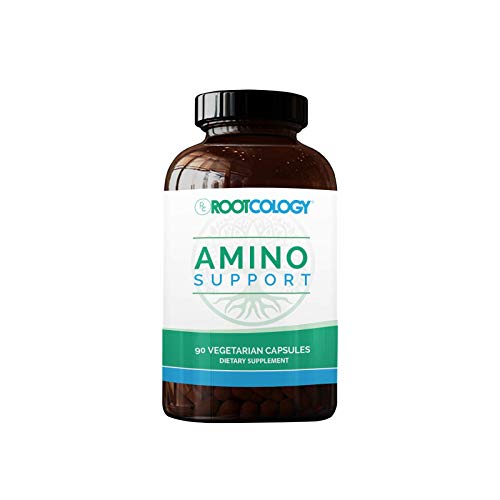 Rootcology Amino Support - Amino Acid Complex Capsules With L-Glutamine, Glycine And Msm - Dietary Supplement For Safe Liver Detox Cleanse By Izabella Wentz (90 Capsules) #TOP4