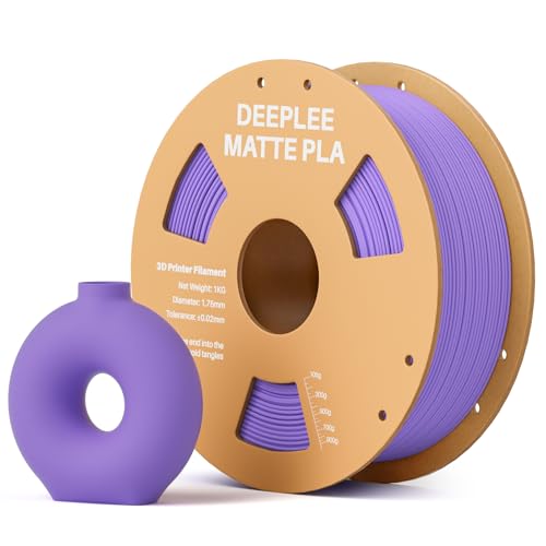 Image of Matte PLA Filament 1.75mm, 3D Printer Filament Dimensional Accuracy + /- 0.02mm, No Clogging, Higher Toughness, Cardboard Spool 3D Filament, 1kg Lavender Purple