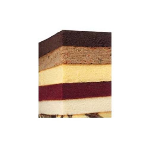 HC Brill Uniced Red Velvet Layer Cake, 8 inch -- 24 per case.