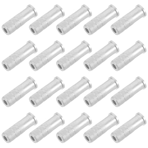 ASAKKURA 50 Unidades Kit de Inserciones de Flecha de Aluminio para Ejes de Carbono de 7,6 Mm Ajuste de Precisión y Compatibilidad para Caza y Tiro al Blanco