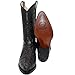Western Shops Mens Leather Crocodile Alligator Print Western Cowboy Boots(12.5, Black)