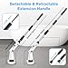 Electric Spin Scrubber, 2024 New Bathroom Cleaner, Power Shower Cleaning Brush with Extendable Handle & 4 Brush Heads, Shower Scrubber for Bathtub Tile Grout Kitchen Window and Floor