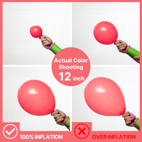 Image of PartyWoo Coral Balloons 100pcs Different Sizes of 36 18 12 10 5 Inch Pastel Red Coral Pink Latex Balloon Arch Kit Garland for Wedding Anniversary Birthday Summer Themed Party Decorations Red-Q11