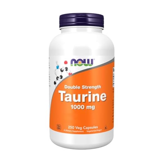 Taurina 1000mg Now Foods 250 Cápsulas Importado
