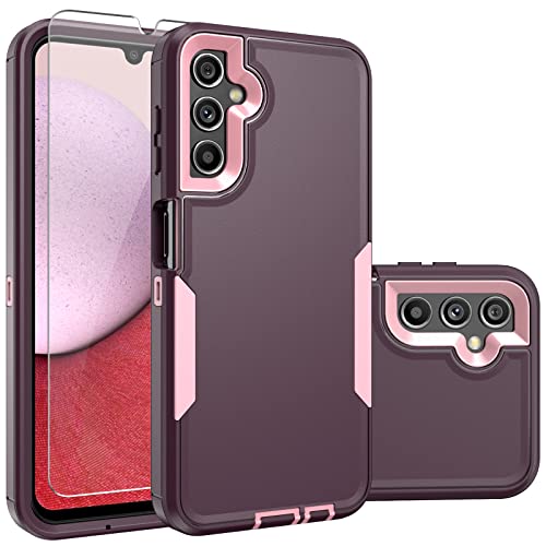 Coque résistante aux chocs Galaxy A14 5G rouge protection intégrale