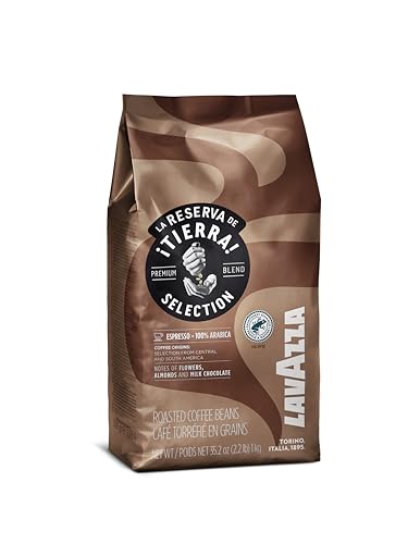 Image of Lavazza Tierra Selection | Whole Roasted Bean Espresso| Traditional Drum Roasting| 1Kg Pack (Pack of 2)