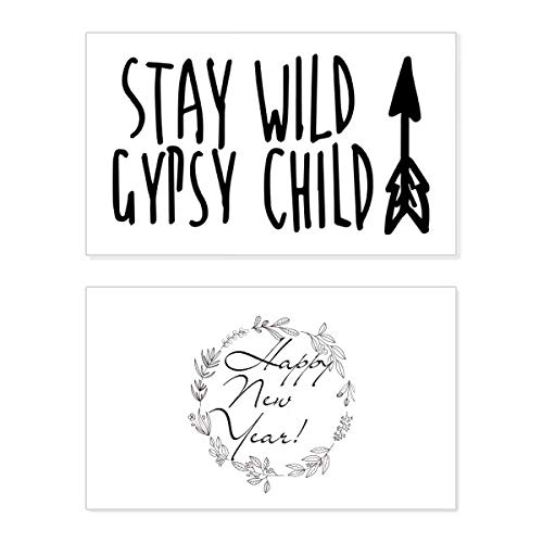 Carte commémorative Keep Wild Gypsy Child pour un Nouvel An inspirant en famille