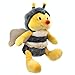 ELLUG Plüsch Biene, Hummel, Glitzer Flügel Kuscheltier, gelb schwarz, 33 cm, (2800851)