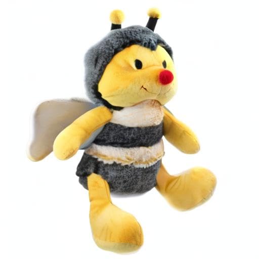 ELLUG Plüsch Biene, Hummel, Glitzer Flügel Kuscheltier, gelb schwarz, 33 cm, (2800851)