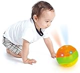 Musical Light-Up Interactive Baby Clutch Rattle Sparkle Ball for Toddlers