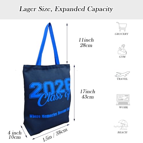 Bolso Tote de Lona con Bolsillo Interior con Cierre miniatura 6