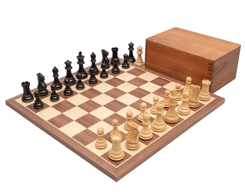 Juego de Ajedrez Staunton Competition de Madera miniatura 1