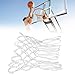 2Pcs Heavy Duty Basketball Net Replacement, Outdoor Basketball Net White Universal Basketball Net All-Weather Basketball Hoop Net for Outdoor