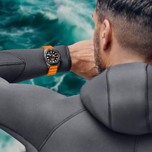 Victorinox Titanium Dive Pro, Automatic Swiss Made Men's Analog Watch, Black Dial,43 Mm, 300M Water Resistant, Orange Rubber Strap, Sellita Sw 200-1 Movement, Wrist Watch For... - Image 6