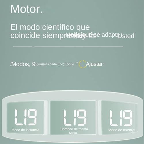 Sacaleches Manos Libres 12,9x11,8x11,7 Cm Silicona Extractor De Leche Electrico Portable Recargable Leche A Prueba De Fugas Ultra Silenciosa Para Alimentar 3 Modos Y 9 Niveles - imagen 9