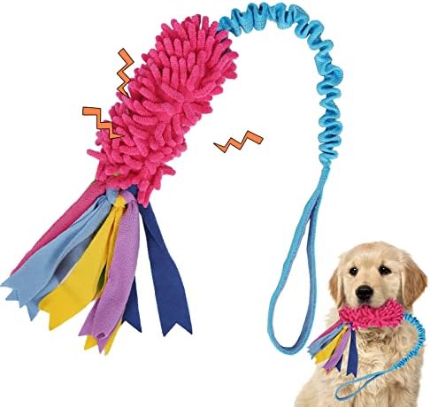 wodoca Dog Tug Toy,Dog Toys for Aggressive Chewers Dog Rope Toy with Strong Squeak - Easy to GRAP Large Dog Chew Toy Ideal for Training for Puppy, Middle Dog Play,Hand Made…