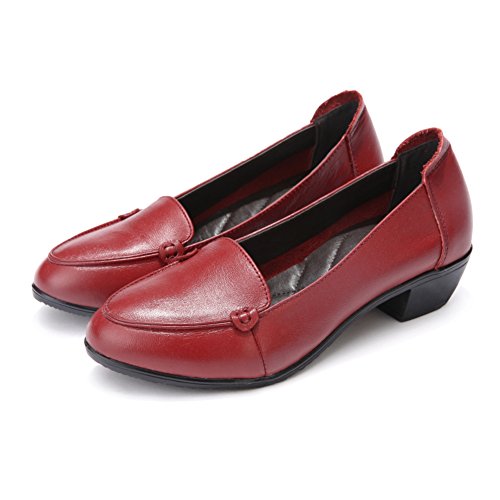 Espadrilles bouche peu profonde en cuir souple avec semelle confort pour femme