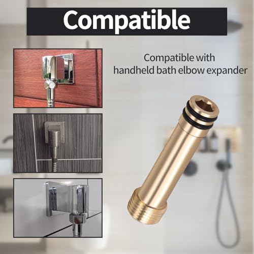 Adaptador de suministro roughin Asm-0.313-0.813 extensor codo ducha latón 5