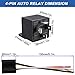 DIANQI 30/40Amp Automotive Relay with Socket Heavy Duty for Truck Car Van Motorcycle Boat Relay 1-Pack 5 Pin 12V DC